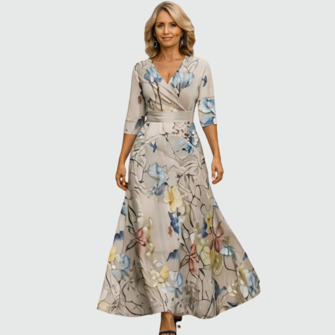 Elena | Graceful Wrap Maxi Dress