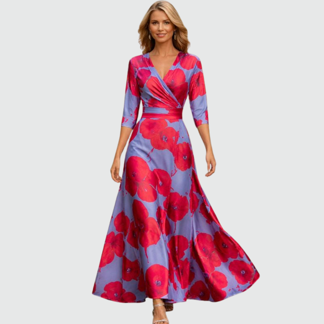 Elena | Graceful Wrap Maxi Dress
