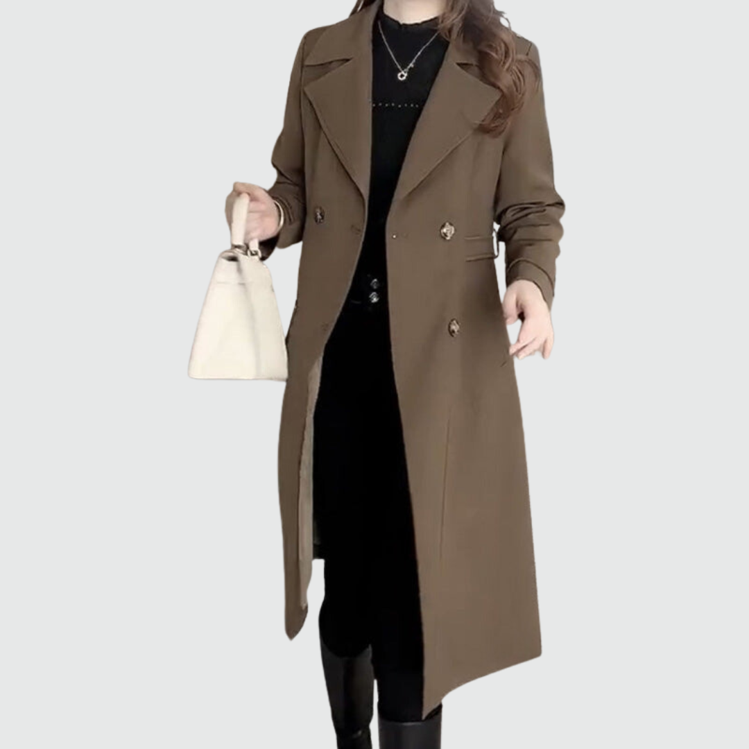 Claudine | Timeless Wool Trench Coat