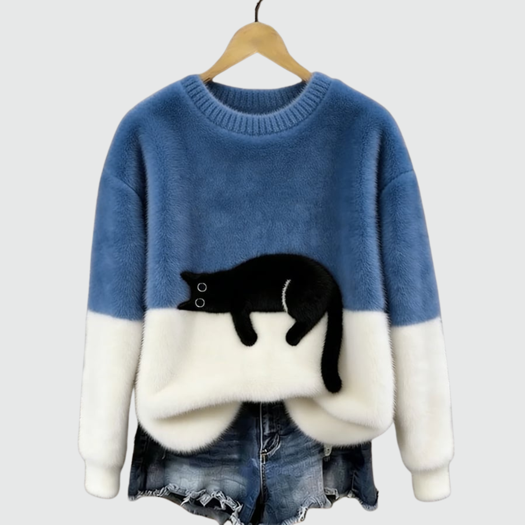 Luna | Cozy Cat Knit Sweater