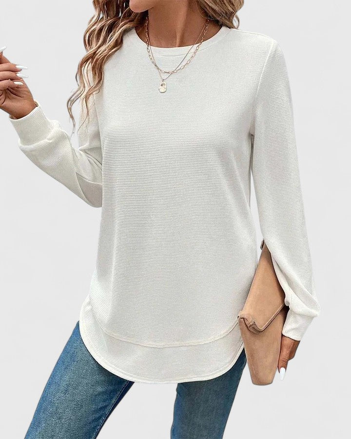 Nadyalyn | Elegant O-Neck Long Sleeve