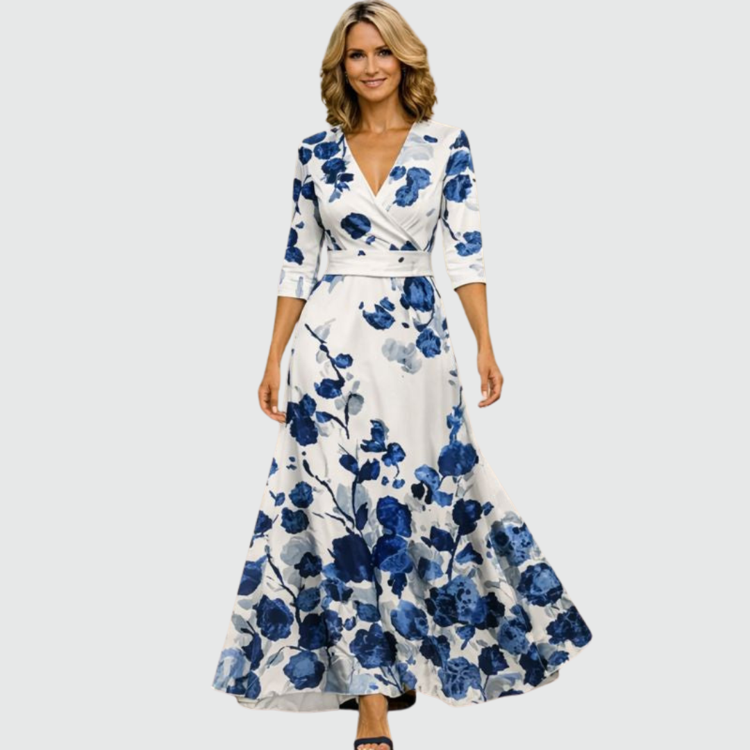 Elena | Graceful Wrap Maxi Dress