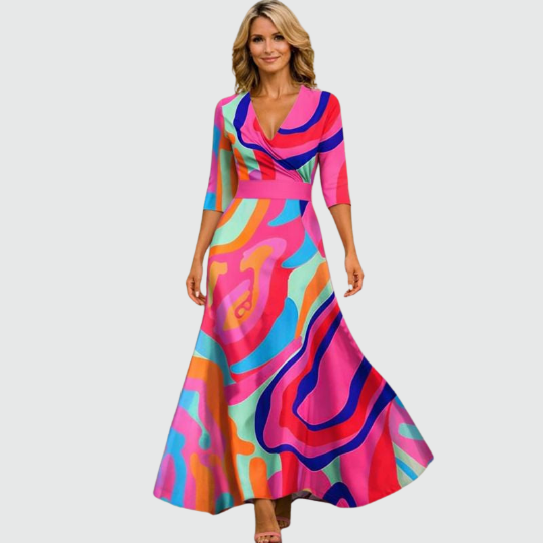 Elena | Graceful Wrap Maxi Dress